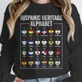 Hispanic Flags Alphabet Hearts Latin Heritage For Teacher Unisex Sweatshirt, novelty gifts, funny gifts