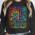 PE Teacher Phys Ed Tie Dye Physical Education Appreciation Unisex Sweatshirt, novelty gifts, funny gifts