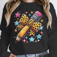 Pencil Leopard Coquette Bow Teacher Life Back To School Unisex Sweatshirt, novelty gifts, funny gifts Pencil Leopard Coquette Bow Teacher Life Back To School Unisex Sweatshirt, novelty gifts, funny gifts