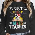 Pirate Math Teacher Skull Pirate Halloween Costume Unisex Sweatshirt, novelty gifts, funny gifts
