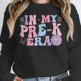 In My Pre K Era Groovy Back To School First Day Teacher Kids Unisex Sweatshirt, novelty gifts, funny gifts