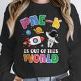 Pre-K Student Teacher Astronaut Space Back To School Unisex Sweatshirt, novelty gifts, funny gifts