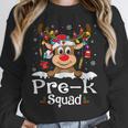 Pre-k Teacher Squad Reindeer Teacher Christmas Unisex Sweatshirt, novelty gifts, funny gifts