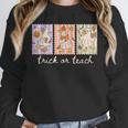 Preppy Goose Teacher Trick Or Teach Halloween Teacher Goose Unisex Sweatshirt, novelty gifts, funny gifts