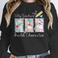 Preppy Silly Teacher Goose Build Character Back To School Unisex Sweatshirt, novelty gifts, funny gifts Preppy Silly Teacher Goose Build Character Back To School Unisex Sweatshirt, novelty gifts, funny gifts