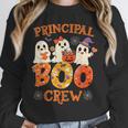 Principal Teacher Boo Crew Halloween Spooky Costume Unisex Sweatshirt, novelty gifts, funny gifts