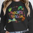 Progress Over Perfection Caterpillar Teacher Back To School Unisex Sweatshirt, novelty gifts, funny gifts Progress Over Perfection Caterpillar Teacher Back To School Unisex Sweatshirt, novelty gifts, funny gifts