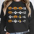Pumpkin Ghost Equation Math Teacher Halloween Costume Unisex Sweatshirt, novelty gifts, funny gifts
