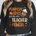 Pumpkin Spice Gives Me Teacher Powers Fall Thanksgiving Men Women Unisex Sweatshirt, novelty gifts, funny gifts Pumpkin Spice Gives Me Teacher Powers Fall Thanksgiving Men Women Unisex Sweatshirt, novelty gifts, funny gifts