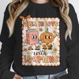 Pumpkin Teacher Preppy Fall In Love With Learning Autumn Unisex Sweatshirt, novelty gifts, funny gifts Pumpkin Teacher Preppy Fall In Love With Learning Autumn Unisex Sweatshirt, novelty gifts, funny gifts