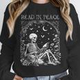 Read In Peace Skeleton Reading Teacher Spooky Halloween Unisex Sweatshirt, novelty gifts, funny gifts Read In Peace Skeleton Reading Teacher Spooky Halloween Unisex Sweatshirt, novelty gifts, funny gifts