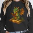 Reading Dragon Shirt For Bookish Teacher Librarian Bookworm Unisex Sweatshirt, novelty gifts, funny gifts
