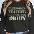 Retro Back To School Women Old Camo Preschool Teacher Unisex Sweatshirt, novelty gifts, funny gifts Retro Back To School Women Old Camo Preschool Teacher Unisex Sweatshirt, novelty gifts, funny gifts