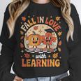 Retro Fall In Love With Learning Pumpkin Leaf Teacher Autumn Unisex Sweatshirt, novelty gifts, funny gifts Retro Fall In Love With Learning Pumpkin Leaf Teacher Autumn Unisex Sweatshirt, novelty gifts, funny gifts