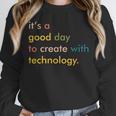 Retro Technology Teacher Shirt Tech Teacher Unisex Sweatshirt, novelty gifts, funny gifts