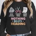 Rock Paper Scissors Teacher Librarian Nothing Beats Reading Unisex Sweatshirt, novelty gifts, funny gifts Rock Paper Scissors Teacher Librarian Nothing Beats Reading Unisex Sweatshirt, novelty gifts, funny gifts