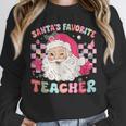 Santa Favorite Teacher Shirt Teacher Christmas Unisex Sweatshirt, novelty gifts, funny gifts