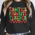 Santas Favorite Teacher Retro Groovy Christmas Xmas Women Unisex Sweatshirt, novelty gifts, funny gifts Santas Favorite Teacher Retro Groovy Christmas Xmas Women Unisex Sweatshirt, novelty gifts, funny gifts