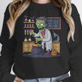 Science Teacher Halloween Shirt Zombie Chemistry Scientist Unisex Sweatshirt, novelty gifts, funny gifts