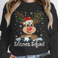 Science Teacher Squad Reindeer Christmas Teacher Xmas Lights For Men Women Unisex Sweatshirt, novelty gifts, funny gifts