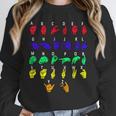 Sign Language Alphabet For ASL Interpreter Deaf Teacher Stud For Men Women Girls Kids Unisex Sweatshirt, novelty gifts, funny gifts Sign Language Alphabet For ASL Interpreter Deaf Teacher Stud For Men Women Girls Kids Unisex Sweatshirt, novelty gifts, funny gifts