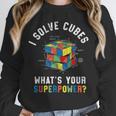 I Solve Cubes Speed Cubing Vintage Youth Math Teacher Unisex Sweatshirt, novelty gifts, funny gifts
