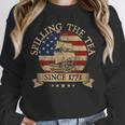 Spilling The Tea Since 1773 Vintage Us History Teacher Unisex Sweatshirt, novelty gifts, funny gifts