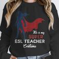 This Is My Super ESL Teacher Costume Lazy Halloween Unisex Sweatshirt, novelty gifts, funny gifts