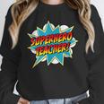 Superhero Teacher Retro Comic Teaching Superpower Unisex Sweatshirt, novelty gifts, funny gifts Superhero Teacher Retro Comic Teaching Superpower Unisex Sweatshirt, novelty gifts, funny gifts