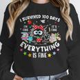I Survived 100 Days Of School Teacher Kids Cat Lover Unisex Sweatshirt, novelty gifts, funny gifts I Survived 100 Days Of School Teacher Kids Cat Lover Unisex Sweatshirt, novelty gifts, funny gifts