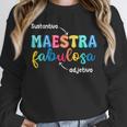 Sustantivo Maestra Fabulosa Adjetivo Spanish Teacher Unisex Sweatshirt, novelty gifts, funny gifts