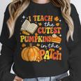 I Teach The Coolest Pumpkins In The Patch Teacher Halloween Unisex Sweatshirt, novelty gifts, funny gifts I Teach The Coolest Pumpkins In The Patch Teacher Halloween Unisex Sweatshirt, novelty gifts, funny gifts