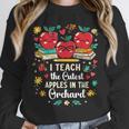 I Teach The Cutest Apples In The Orchard Cute Fall Teacher Unisex Sweatshirt, novelty gifts, funny gifts