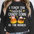 I Teach The Cutest Candy Corn In The Bunch Teacher Halloween Unisex Sweatshirt, novelty gifts, funny gifts