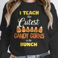 I Teach The Cutest Candy Corn In The Patch Teacher Halloween Unisex Sweatshirt, novelty gifts, funny gifts