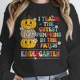 I Teach The Cutest Pumpkins Kindergarten Teacher Halloween Unisex Sweatshirt, novelty gifts, funny gifts I Teach The Cutest Pumpkins Kindergarten Teacher Halloween Unisex Sweatshirt, novelty gifts, funny gifts