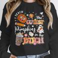 I Teach The Cutest Pumpkins In The Patch Halloween Teacher Unisex Sweatshirt, novelty gifts, funny gifts
