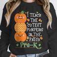 I Teach The Cutest Pumpkins In Patch Pre-K Halloween Teacher Unisex Sweatshirt, novelty gifts, funny gifts