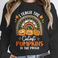 I Teach The Cutest Pumpkins In The Patch Teacher Halloween Unisex Sweatshirt, novelty gifts, funny gifts