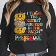 I Teach The Cutest Pumpkins Preschool Teacher Halloween Unisex Sweatshirt, novelty gifts, funny gifts