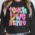 Teach Love Inspire Preppy Back To School Teacher Women Unisex Sweatshirt, novelty gifts, funny gifts Teach Love Inspire Preppy Back To School Teacher Women Unisex Sweatshirt, novelty gifts, funny gifts