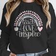 Teach Love Inspire Teacher Unisex Sweatshirt, novelty gifts, funny gifts