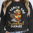 I Teach The Sweetest Duckies Teacher Rubber Duck Teaching Unisex Sweatshirt, novelty gifts, funny gifts I Teach The Sweetest Duckies Teacher Rubber Duck Teaching Unisex Sweatshirt, novelty gifts, funny gifts