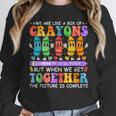Teacher We Are Like A Box Of Crayons Back To School Men Women Kids Unisex Sweatshirt, novelty gifts, funny gifts Teacher We Are Like A Box Of Crayons Back To School Men Women Kids Unisex Sweatshirt, novelty gifts, funny gifts
