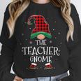 Teacher Gnome Xmas Family Matching Plaid Christmas Gnomes Unisex Sweatshirt, novelty gifts, funny gifts Teacher Gnome Xmas Family Matching Plaid Christmas Gnomes Unisex Sweatshirt, novelty gifts, funny gifts