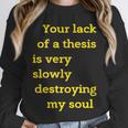 Teacher Or Professor Essay Thesis Writing Joke For Men Women Unisex Sweatshirt, novelty gifts, funny gifts