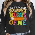My Teacher Survived 100 Days Of Me 100th Day Of School Kids Unisex Sweatshirt, novelty gifts, funny gifts My Teacher Survived 100 Days Of Me 100th Day Of School Kids Unisex Sweatshirt, novelty gifts, funny gifts