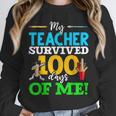 My Teacher Survived 100 Days Of Me Dab 100 Days Of School For Men Women Kids Unisex Sweatshirt, novelty gifts, funny gifts My Teacher Survived 100 Days Of Me Dab 100 Days Of School For Men Women Kids Unisex Sweatshirt, novelty gifts, funny gifts