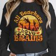 Teacher All Teachers Love Brains Halloween Party Unisex Sweatshirt, novelty gifts, funny gifts Teacher All Teachers Love Brains Halloween Party Unisex Sweatshirt, novelty gifts, funny gifts