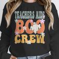 Teachers Aide Boo Crew Ghost Groovy Halloween For Women Unisex Sweatshirt, novelty gifts, funny gifts Teachers Aide Boo Crew Ghost Groovy Halloween For Women Unisex Sweatshirt, novelty gifts, funny gifts